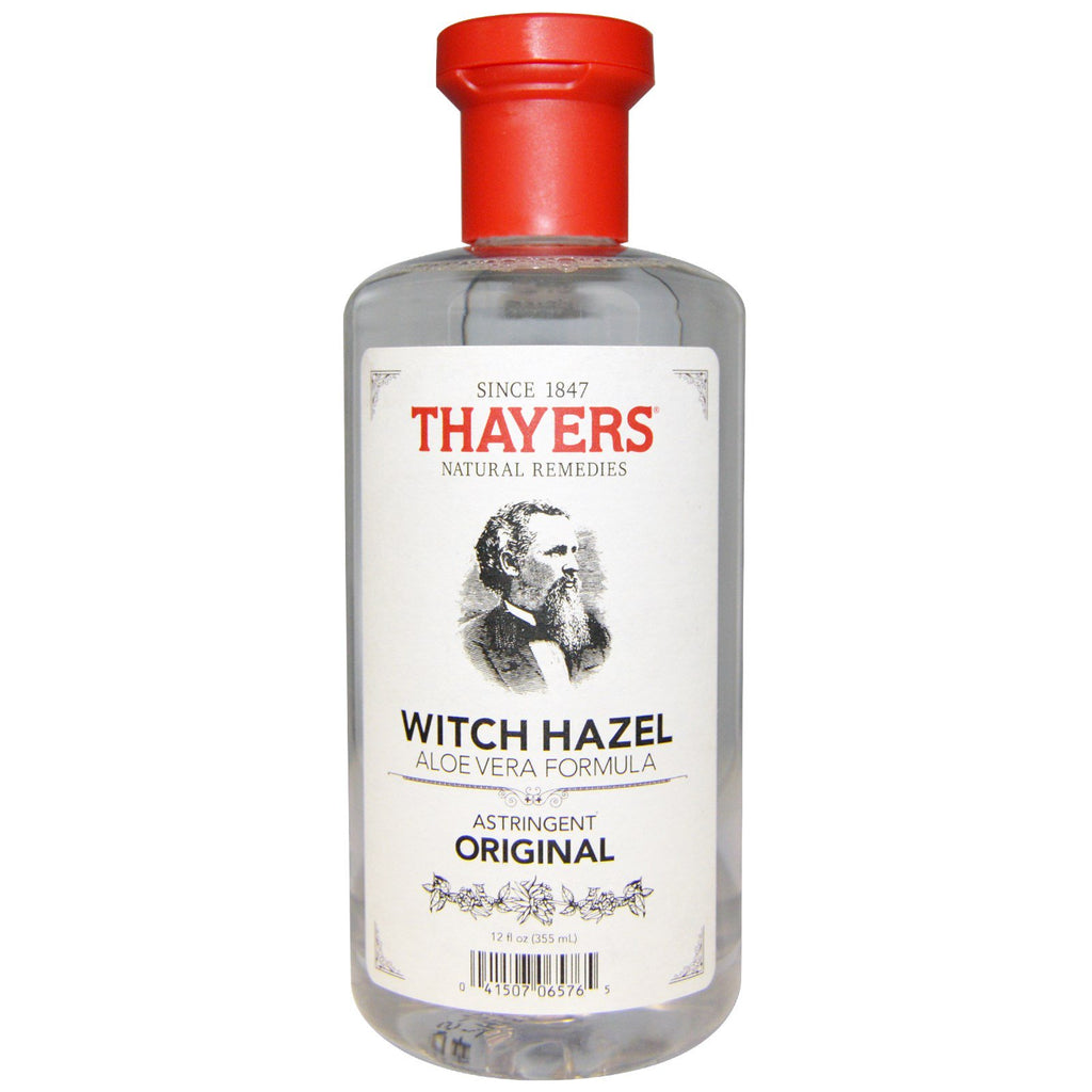 Thayers, Witch Hazel، تركيبة الصبار، أصلي، 12 أونصة سائلة (355 مل)