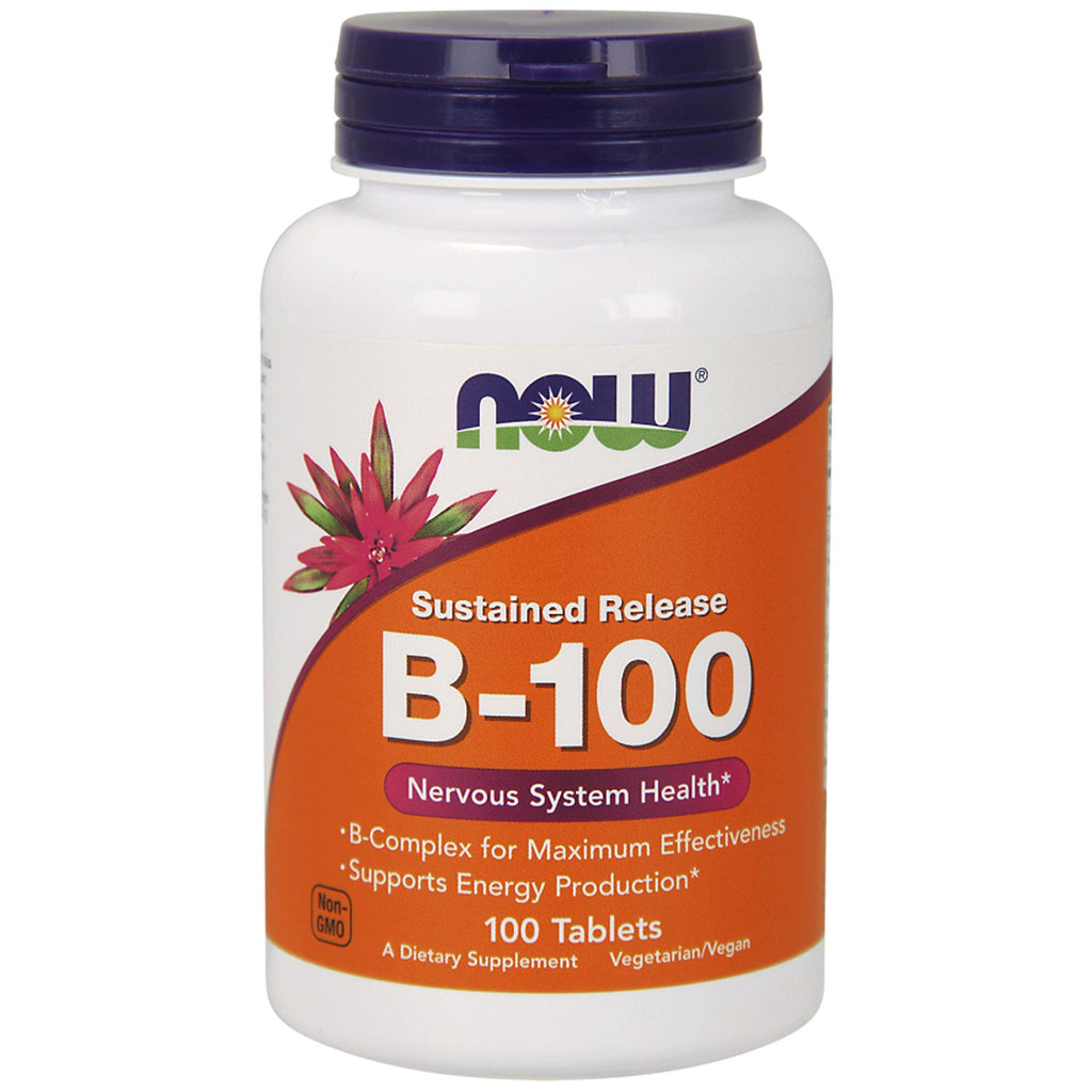 Now Foods, B-100, Sustained Release, 100 Tablets