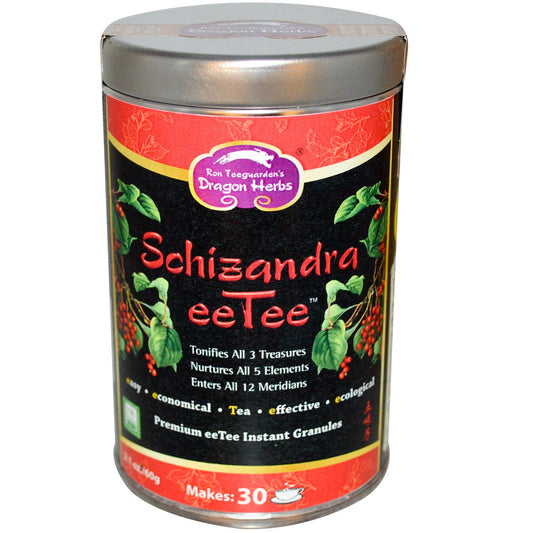 Dragon Herbs, Schizandra eeTee، حبيبات eeTee المميزة الفورية، 2.1 أونصة (60 جم)