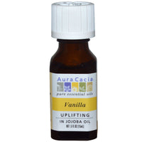 Aura Cacia, Pure Essential Oils, Vanilla, .5 fl oz (15 ml)