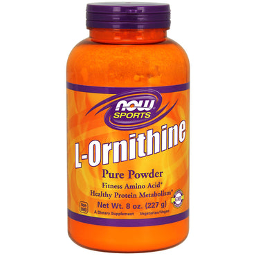 Now Foods, L-Ornithine Pure Powder, 8 אונקיות (227 גרם)