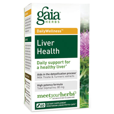 Gaia Herbs, Salud del hígado, 60 fitocápsulas líquidas vegetarianas