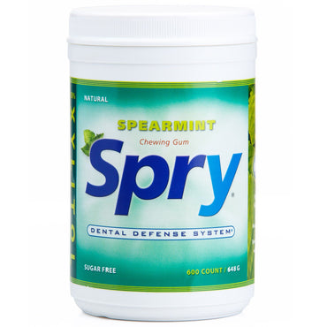 Xlear Spry Chewing Gum Spearmint Sugar Free 600 Count 22.85 oz (648 g)