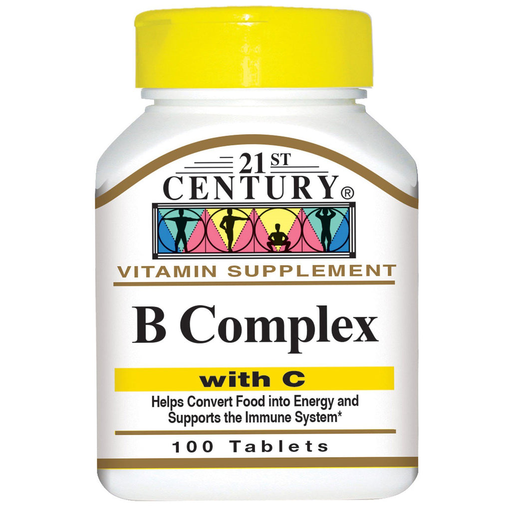21e eeuw, B-complex, met C, 100 tabletten