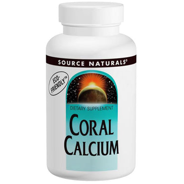 Source Naturals, Coral Calcium, 600 mg, 120 tabletter