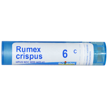 Boiron, Single Remedies, Rumex Crispus, 6C, Approx 80 Pellets