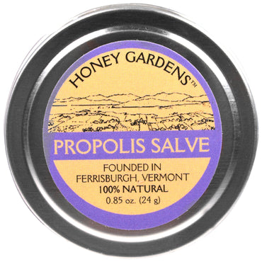 Honey Gardens, Baume à la propolis, 0,85 fl oz (24 g)