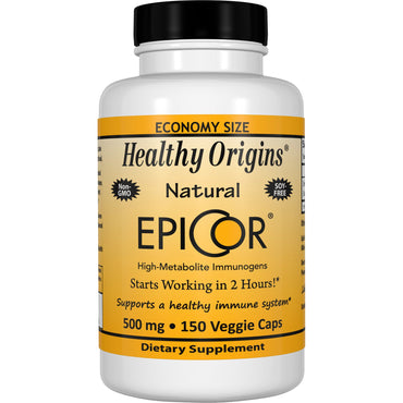 Healthy Origins, EpiCor, 500 mg, 150 cápsulas vegetales