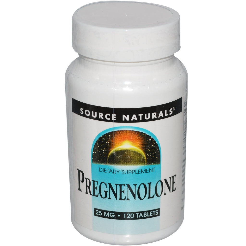 Source Naturals, Pregnenolone, 25 mg, 120 tabletter