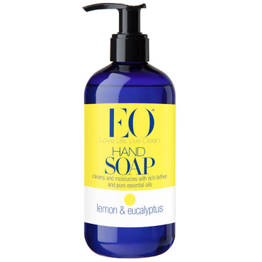 EO Products, Jabón de manos, Limón y eucalipto, 12 fl oz (355 ml)