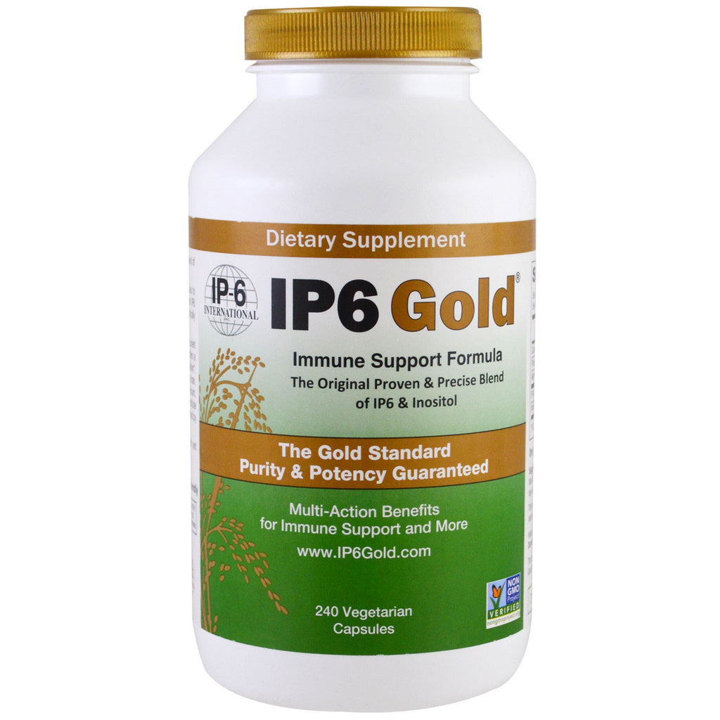 Ip-6 international, ip6 guld, immunstödsformel, 240 vegetariska kapslar
