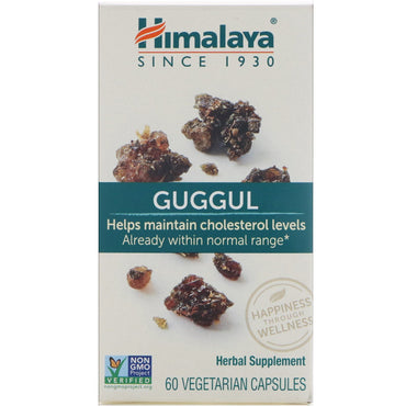 Himalaya, Guggul, 60 cápsulas vegetarianas