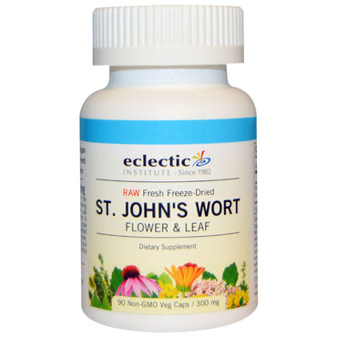 Eclectic Institute, St. John's Wort, 300 mg, 90 Non-GMO Veggie Caps