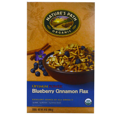 Nature's Path,  Optimum Power Cereal, Blueberry Cinnamon Flax, 14 oz (400 g)