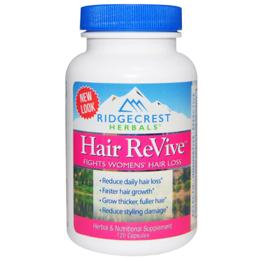 Ridgecrest herbals hair revive 120 כמוסות