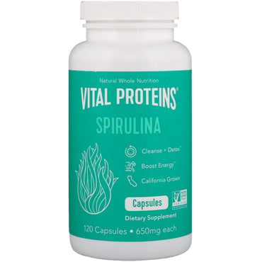 Vital Proteins, Spirulina, 650 mg, 120 Kapseln