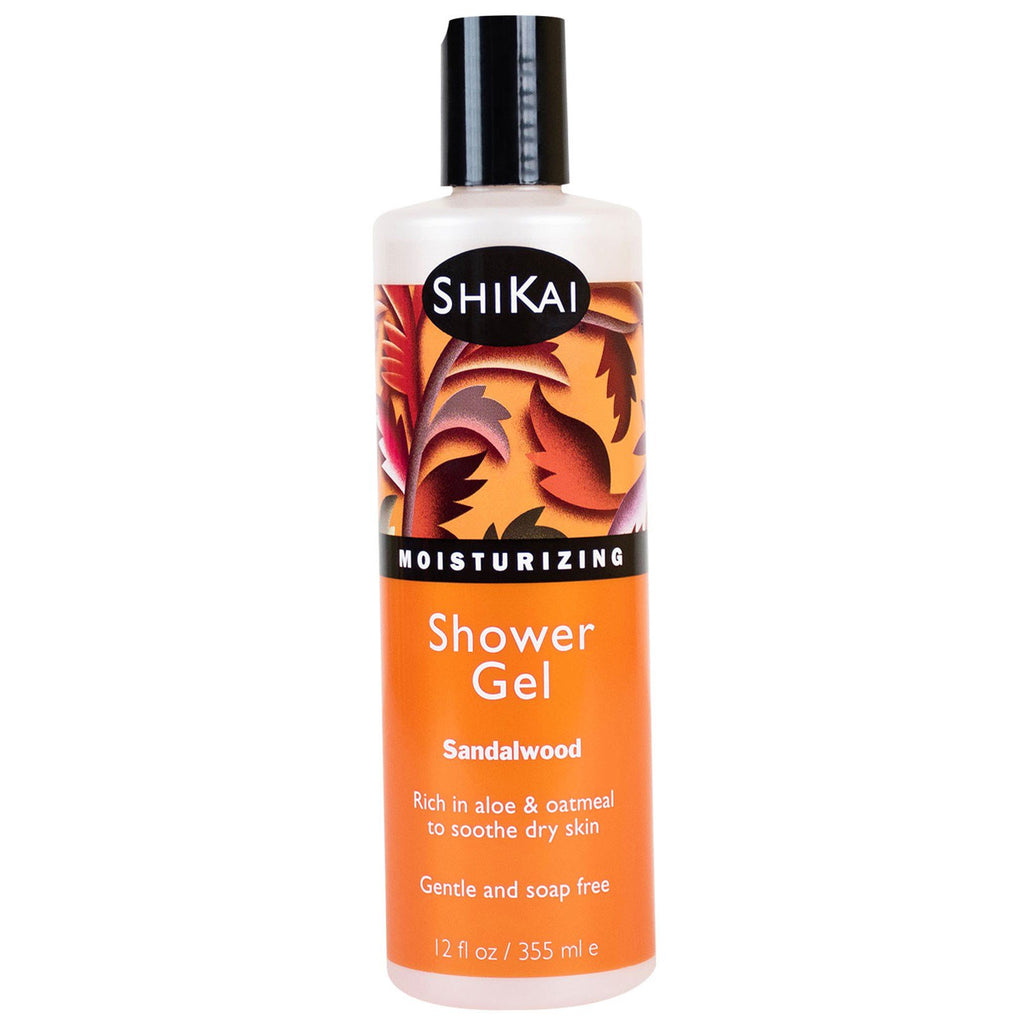Shikai, Moisturizing Shower Gel, Sandalwood, 12 fl oz (355 ml)