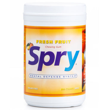 Xlear Spry מסטיק לעיסת פירות טריים ללא סוכר 600 ספירה (648 גרם)
