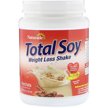 Naturade, Total Soja, Shake de perte de poids, Horchata, 19,1 oz (540 g)