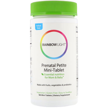 Luz arco-íris, minicomprimido pré-natal, 180 minicomprimidos