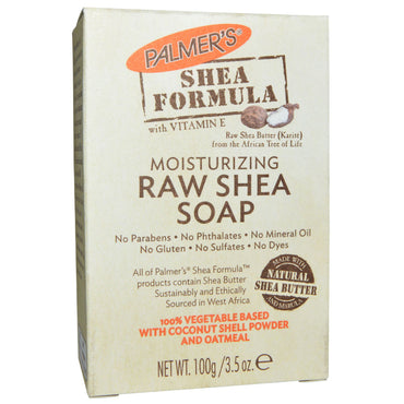 Palmer's, Shea Formula, jabón de karité crudo, con vitamina E, 3,5 oz (100 g)
