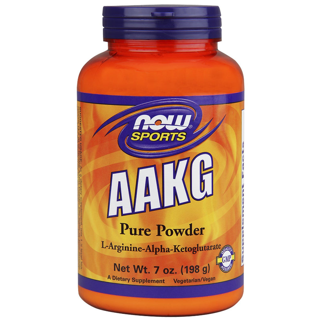 Now Foods, Sports, AAKG Pure Powder, 7 אונקיות (198 גרם)