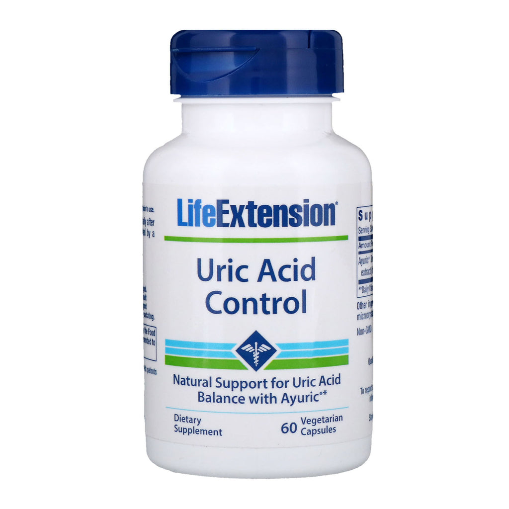 Life Extension, Uric Acid Control, 60 Vegetarian Capsules