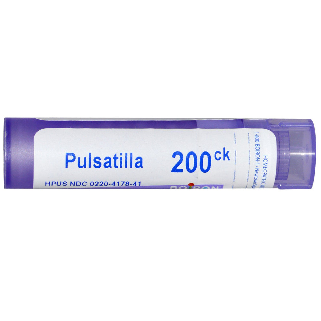 Boiron, remedios únicos, Pulsatilla, 200 CK, aproximadamente 80 gránulos