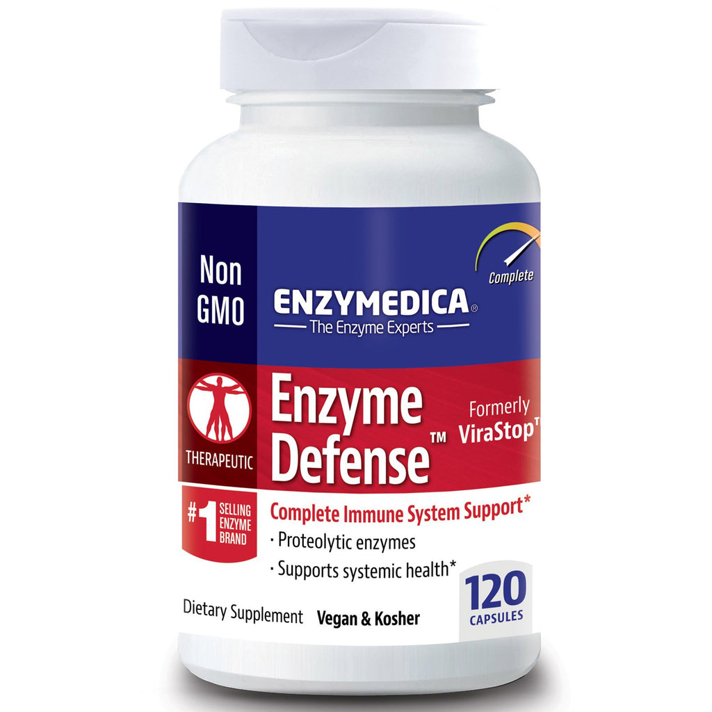 Enzymedica、酵素防御 (旧名ビラストップ)、120 カプセル