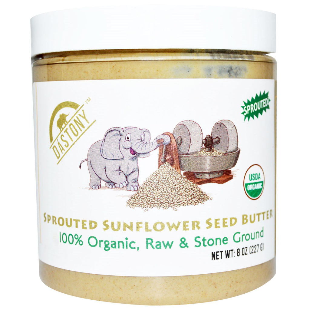 Dastony, 100%  Sprouted Sunflower Seed Butter, 8 oz (227 g)