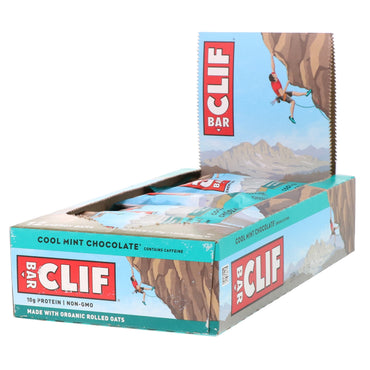 Clif Bar Energy Bar ช็อกโกแลต Cool Mint 12 แท่ง 2.40 ออนซ์ (68 กรัม) ต่อชิ้น