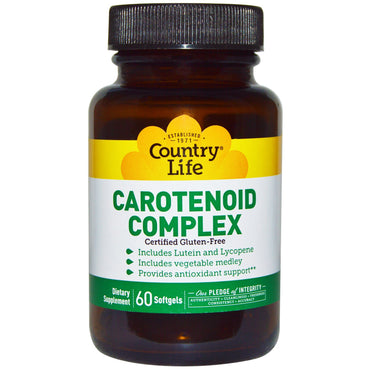 Country Life, Complejo de carotenoides, 60 cápsulas blandas