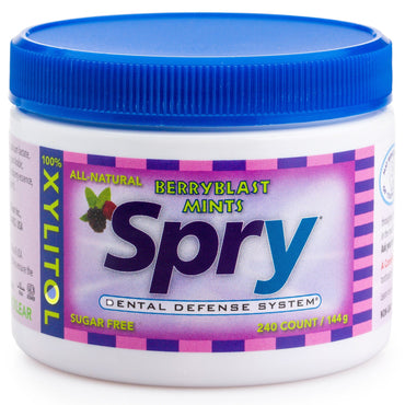 Xlear Spry Berryblast Mints fără zahăr 240 unități (144 g)