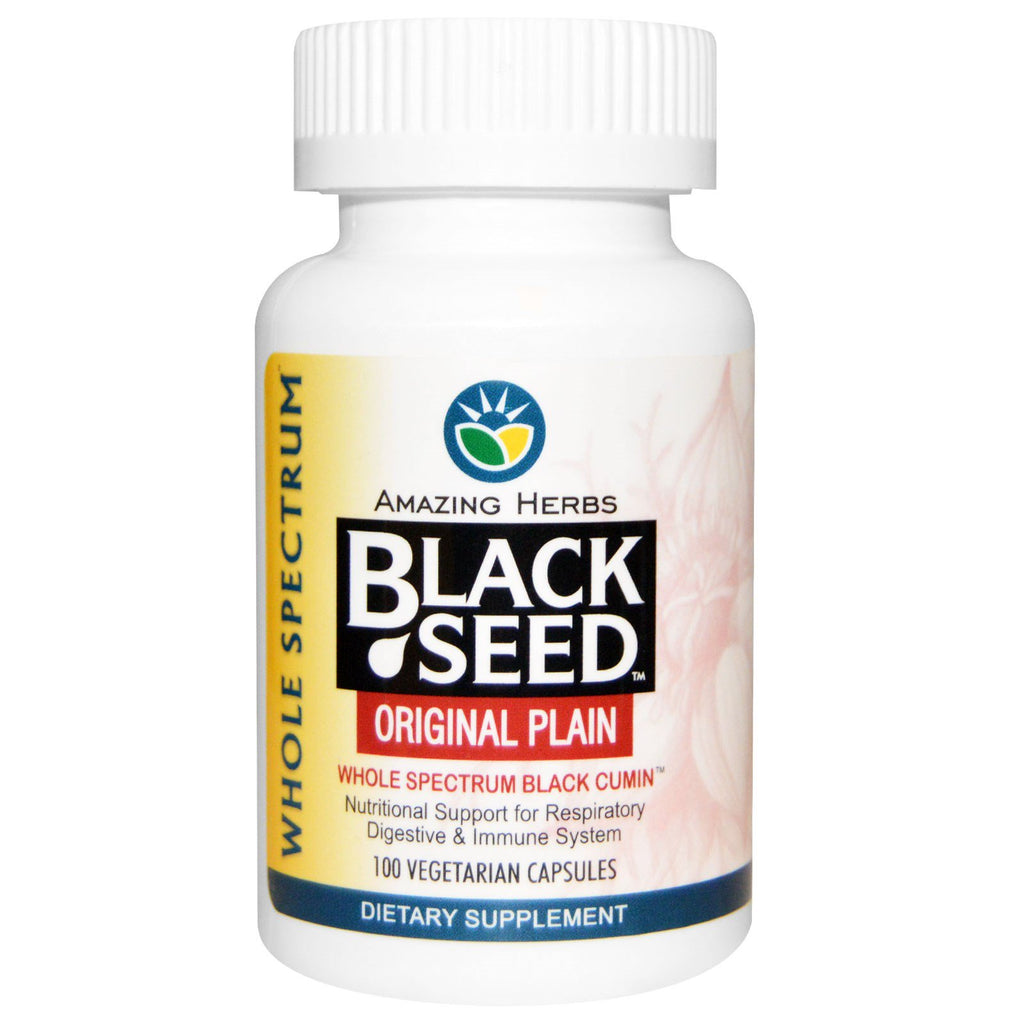 Ervas incríveis, semente preta, simples original, 100 cápsulas vegetais