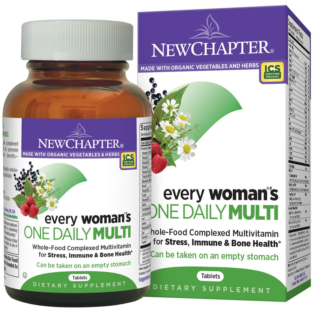 New Chapter, المكمل الغذائي اليومي المتعدد لكل امرأة، 96 قرصًا
