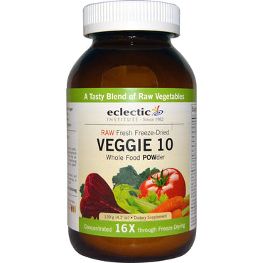 Eclectic Institute, Veggie 10, alimentos integrales en polvo, 4,2 oz (120 g)
