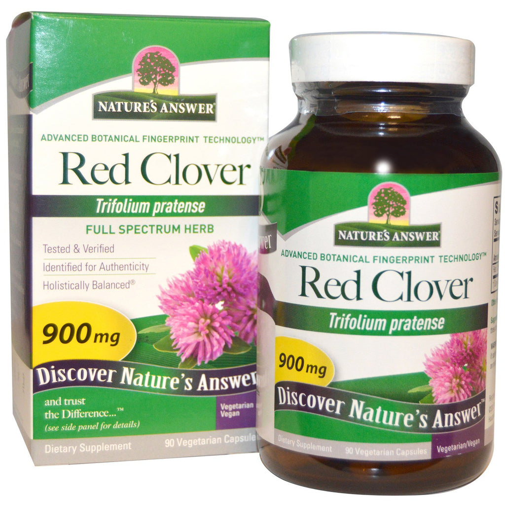Nature's Answer, Trèfle rouge, 900 mg, 90 capsules végétariennes