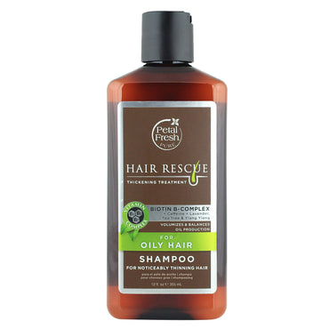 Kronbladsfrisk, ren, hårredningssjampo for fortykningsbehandling, for fet hår, 355 ml (12 fl oz)