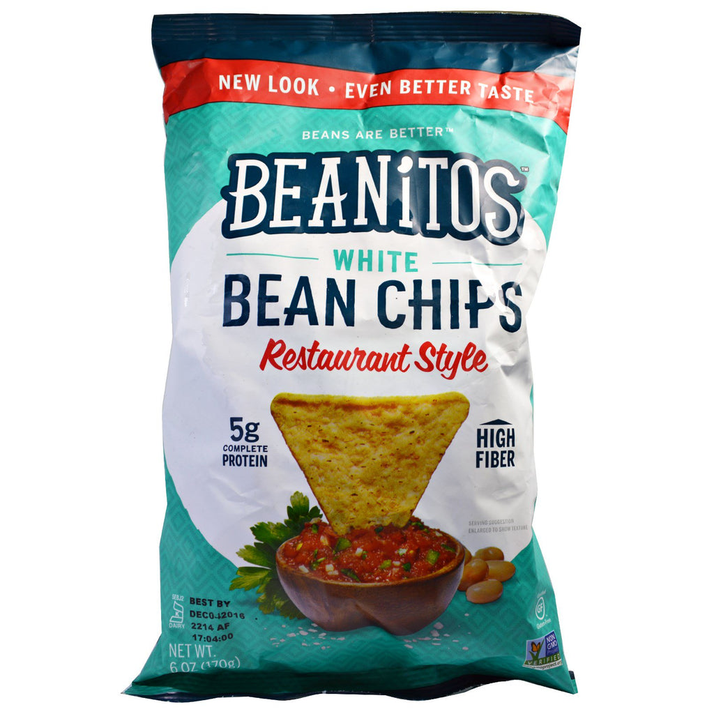 Beanitos, 흰 콩 칩, 레스토랑 스타일, 6 oz (170 g)