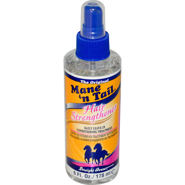 Mane 'n Tail, ヘア強化剤、毎日洗い流さないコンディショニング トリートメント、6 fl oz (178 ml)