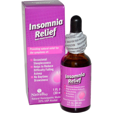 NatraBio, Alivio del insomnio, 1 fl oz (30 ml)
