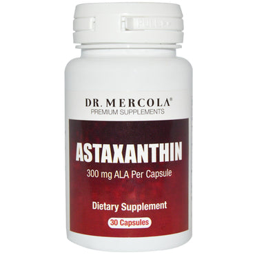 Dr. mercola, astaxanthine, 30 capsules