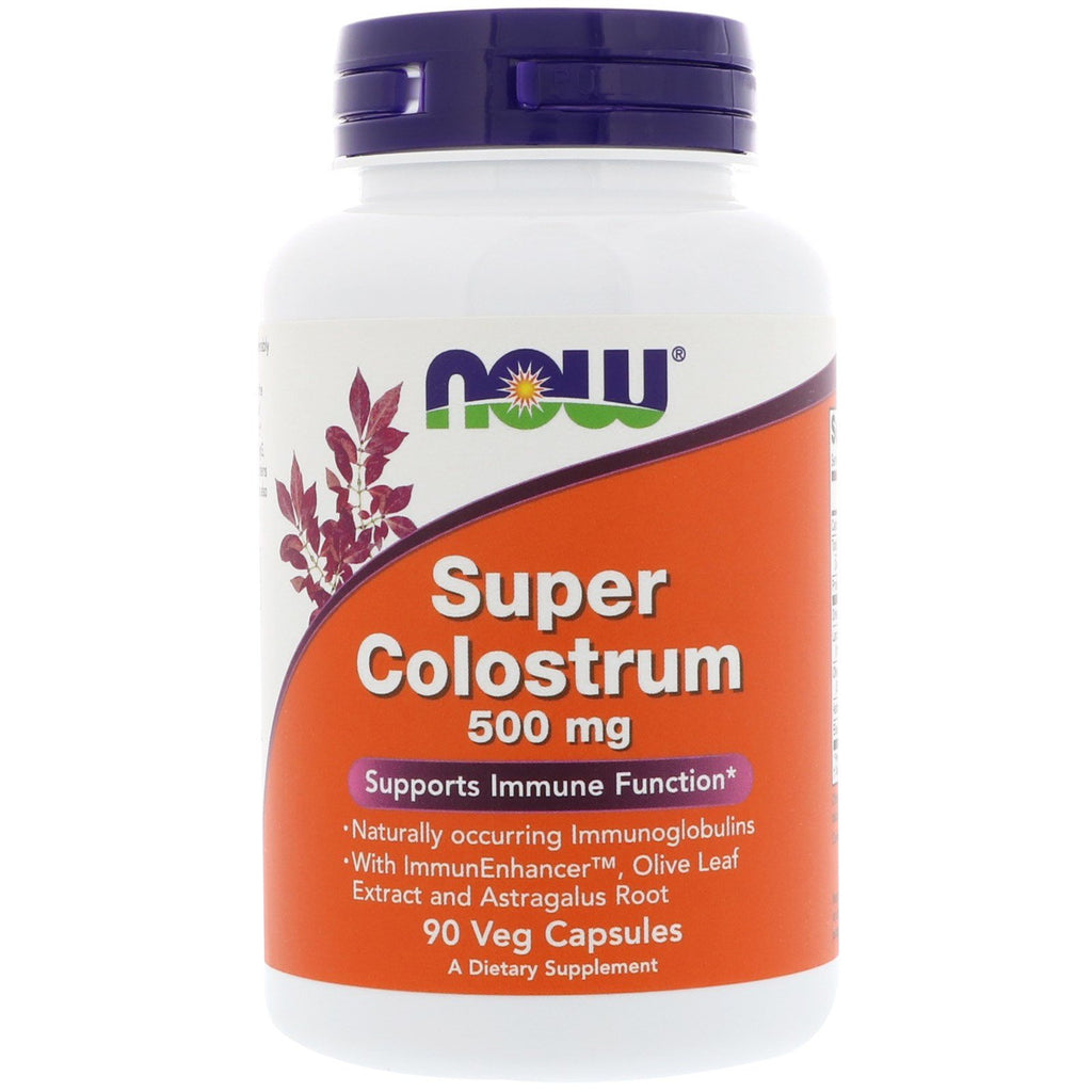 Now Foods, Super Colostrum, 500 mg, 90 Veg Kapsler