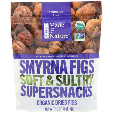 Made in Nature, , Smyrna Figs, Soft & Sultry Supersnacks, 7 oz (198 g)