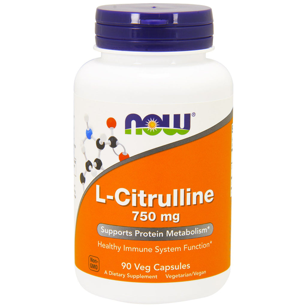 Now Foods, L-Citrulline, 750 mg, 90 vegetarische capsules