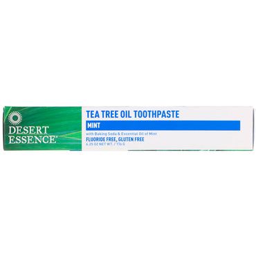Desert Essence, Tea Tree Oil Toothpaste, Mint, 6.25 oz (176 g)