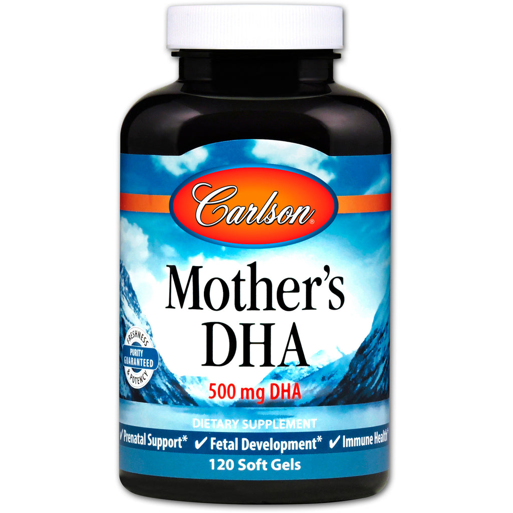 Carlson Labs, mors DHA, 500 mg, 120 myke geler