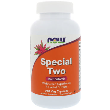 Now Foods, Special Two, Multivitamines, 240 capsules végétales
