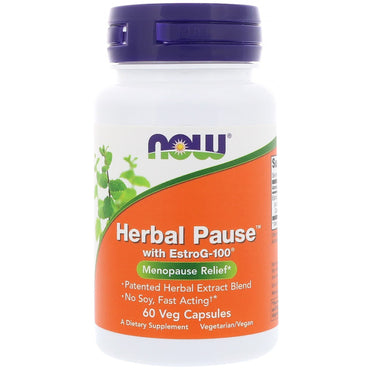 Now Foods, Herbal Pause With EstroG-100, 60 Veg Capsules