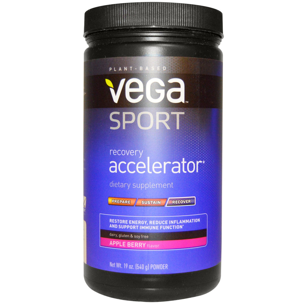 Vega, Sport, Recovery Accelerator, ผง, Apple Berry, 19 ออนซ์ (540 กรัม)